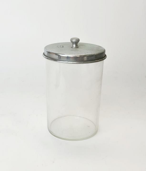 Glass Jar With Metal Lid