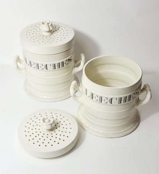 Creamware Leech Jar (priced separately)