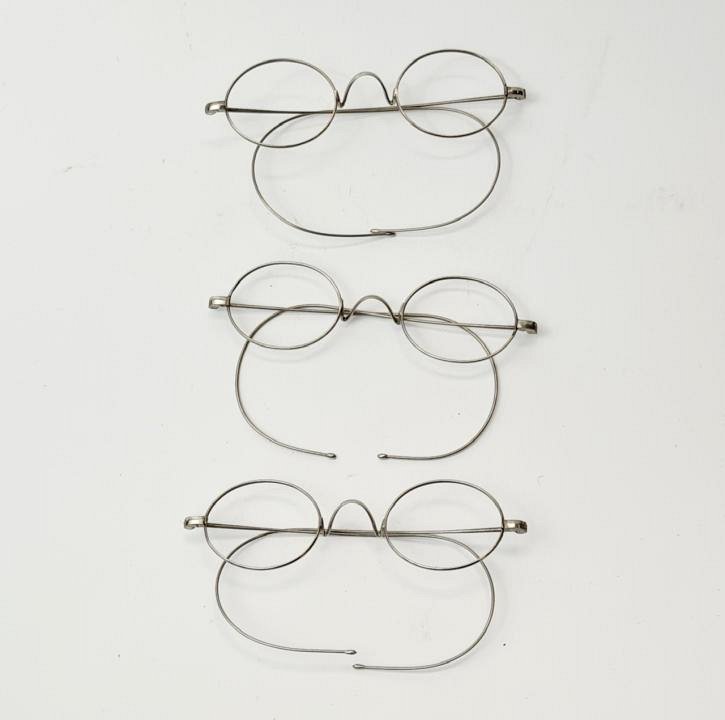 Vintage Wire Rimmed Spectacle Frames (priced individually)