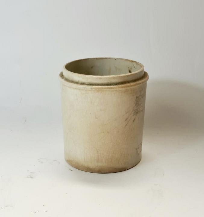 Small Ceramic Pharmacy Jar (no lid)