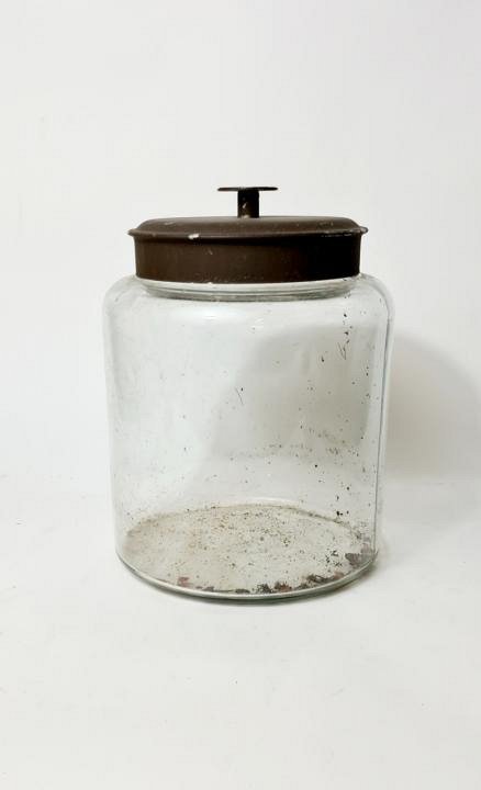 Glass Jar Metal Lid - Large