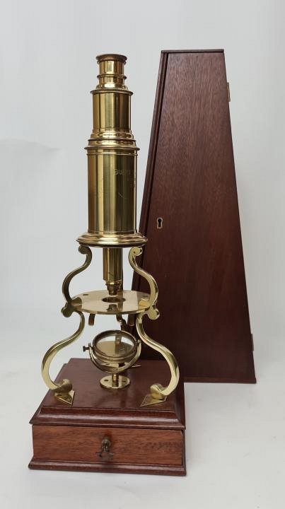 Brass Culpeper Microscope In Case