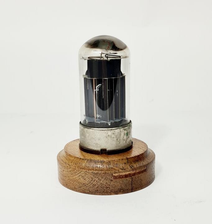 Valve / Vacuum Tube On Wooden Base