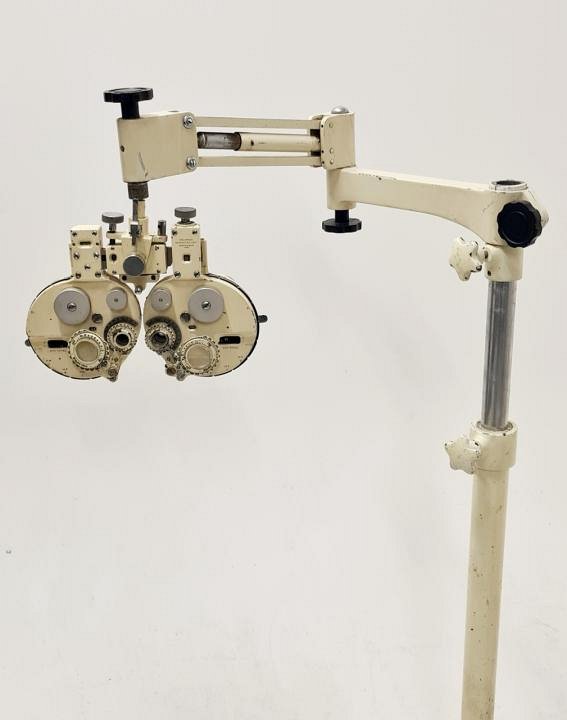 Vintage Optometer On Adjustable Floor Stand