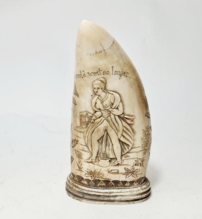 Erotic Scrimshaw Whale Tooth
