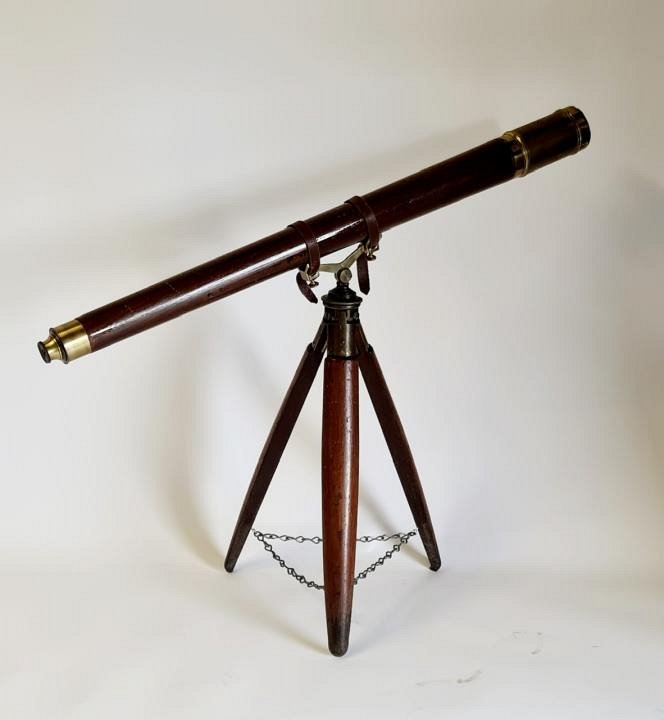 Wooden Desk Telescope on Tripod