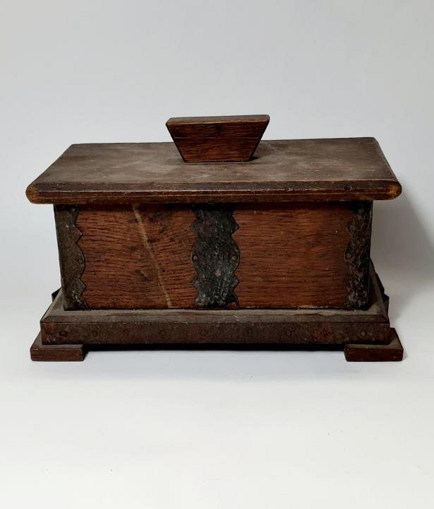 Rustic Wooden Box With Lid