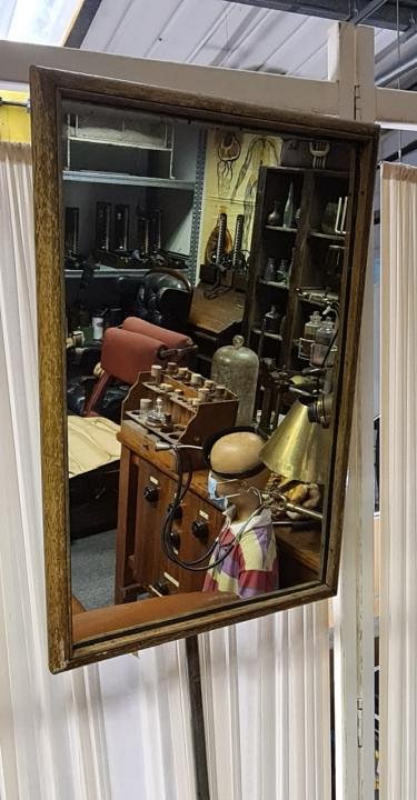 Period Opticians Mirror On Stand