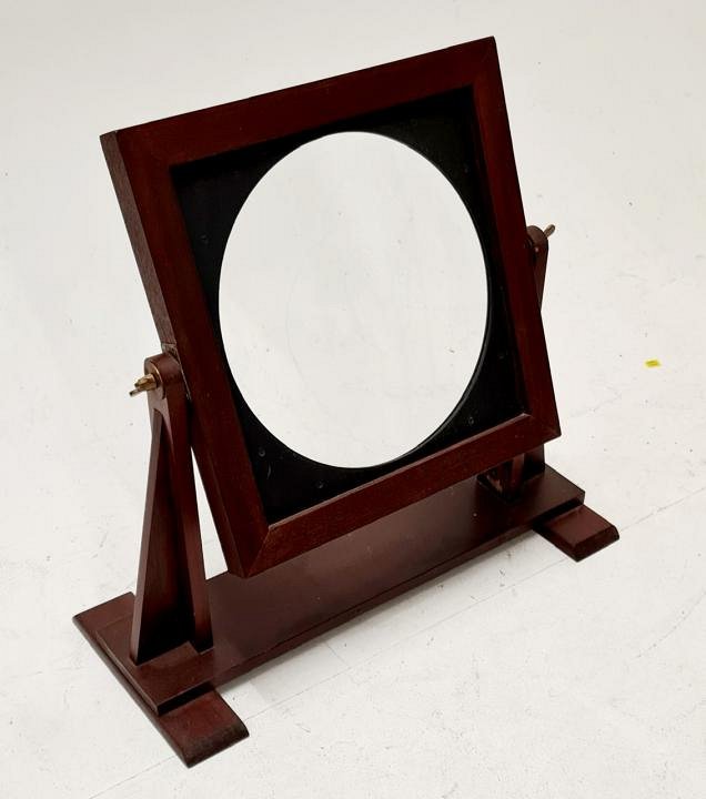 Large Magnifying Lens In Wooden Frame