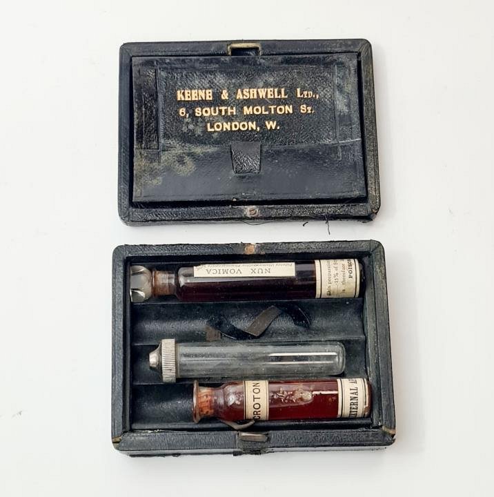 Vials in Leather Case