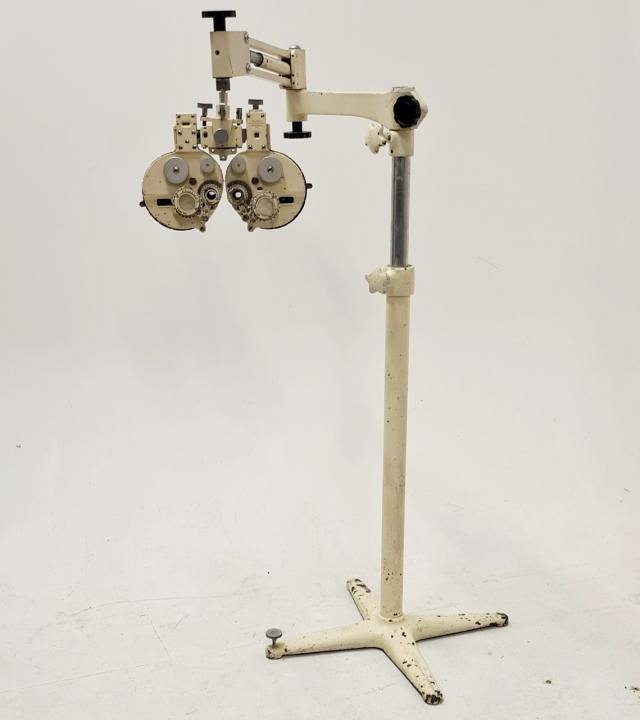Vintage Optometer On Adjustable Floor Stand