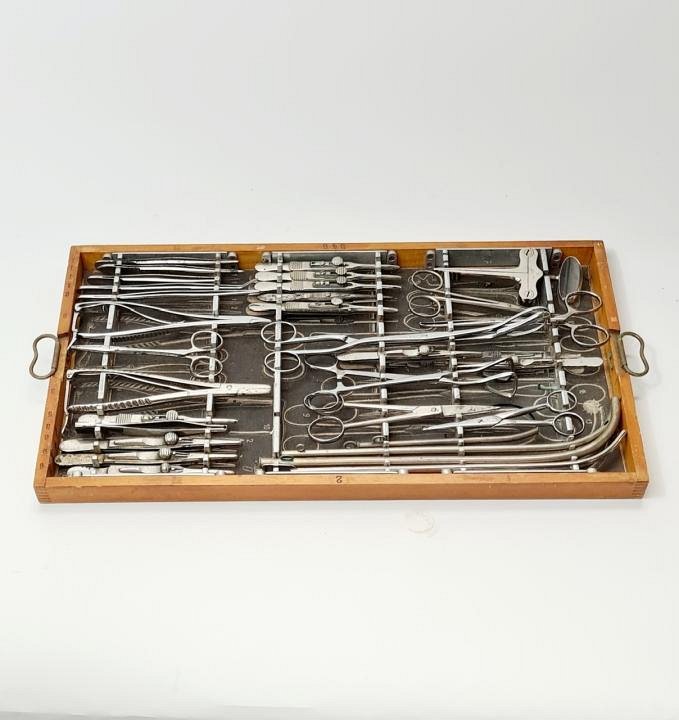 Tray Of Stainless Steel Instruments