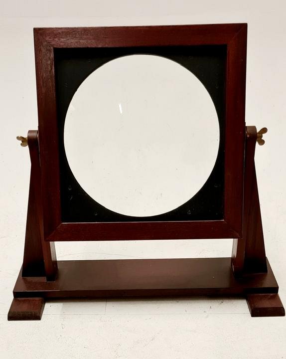 Large Magnifying Lens In Wooden Frame