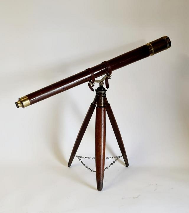 Wooden Desk Telescope on Tripod