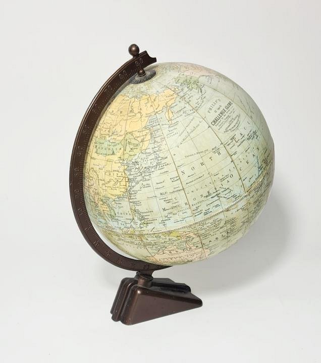 Small Globe on Art Deco Base