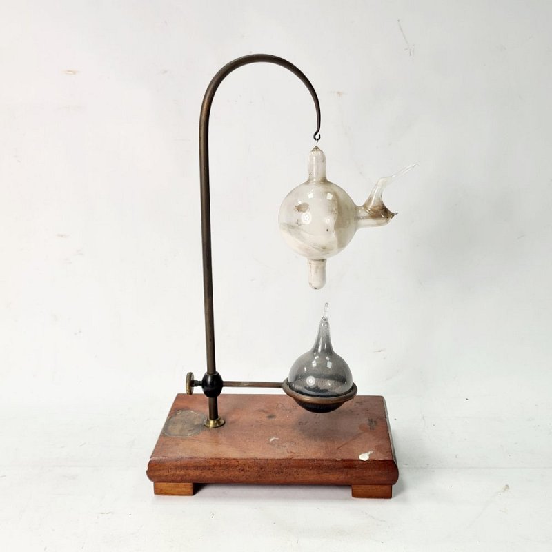 Crookes Tube and Glass Weight on Stand
