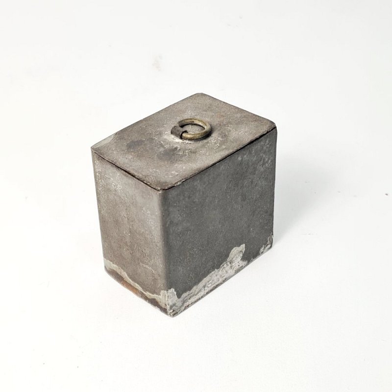 Tiny Metal Box With Hinged Lid