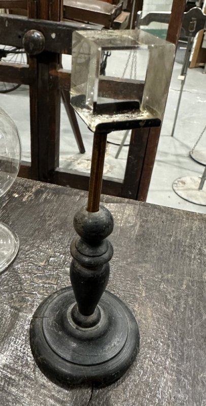 Square Glass Prism on Stand