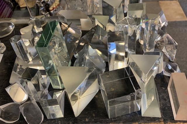 Glass prisms assorted