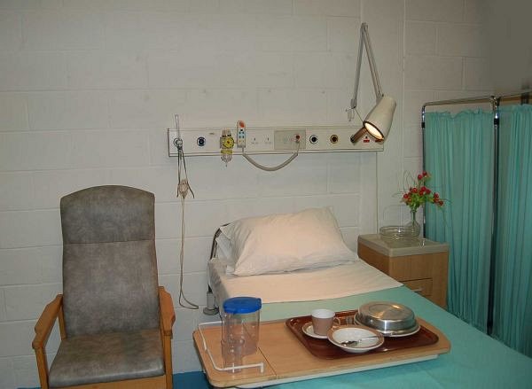 Hospital Ward One Bed Set Up