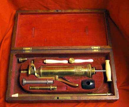 Antique Enema Apparatus Set