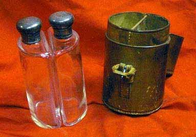 Antique Leather Cased Bottles