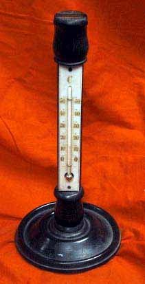 Antique Thermometer On Stand