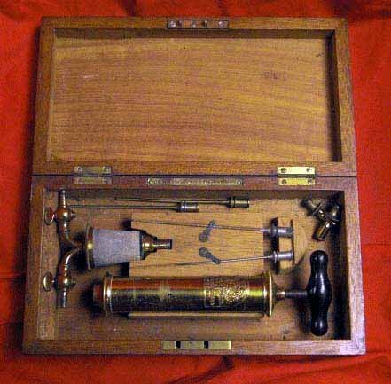 Antique Medical Syringe Set