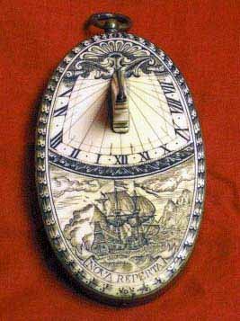 Antique Style Pocket Sundial