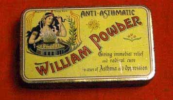 Antique Medicine Powder In Tin Case 