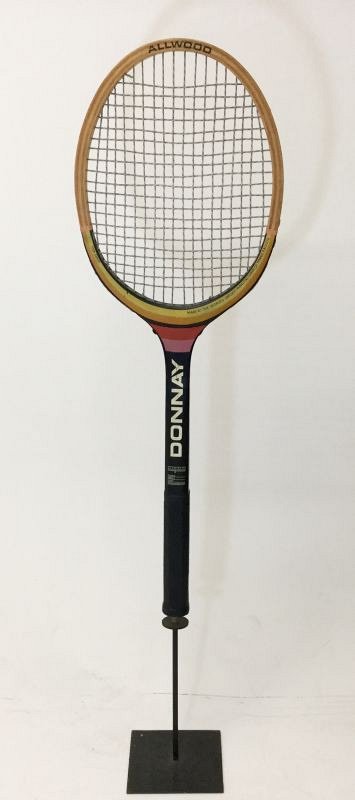Giant tennis racquet
