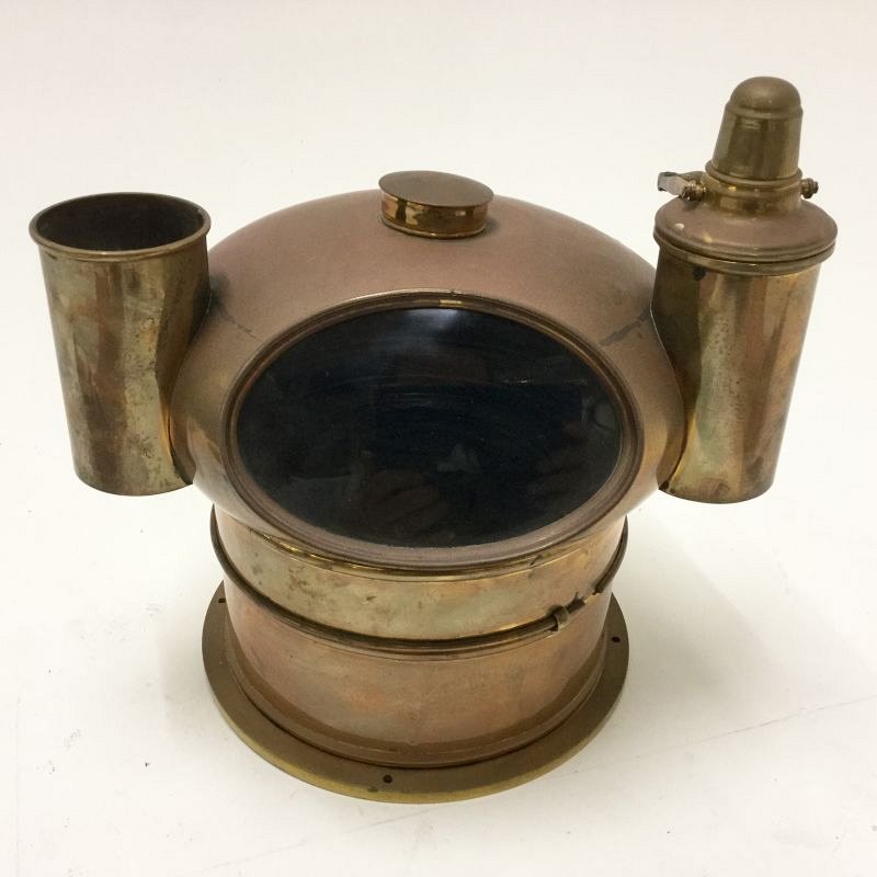 Brass compass binnacle