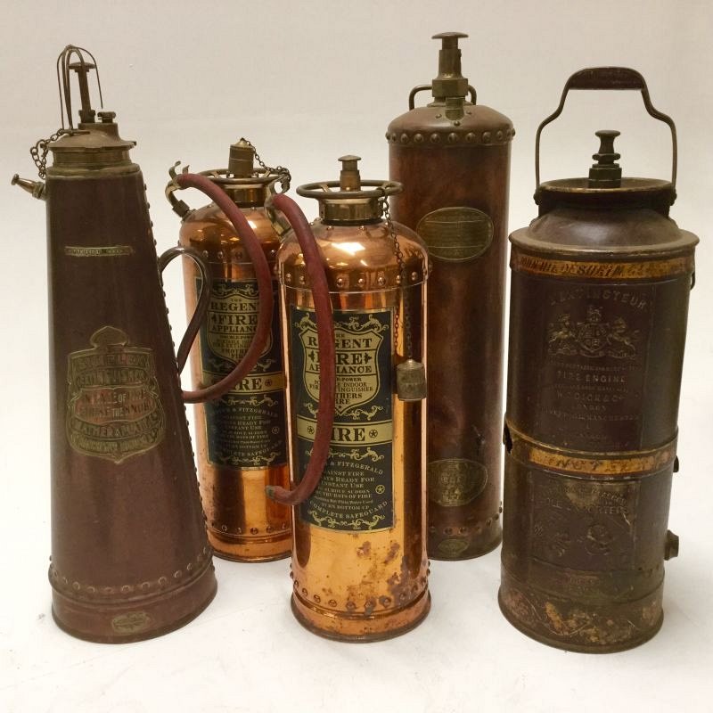 Vintage fire extinguishers