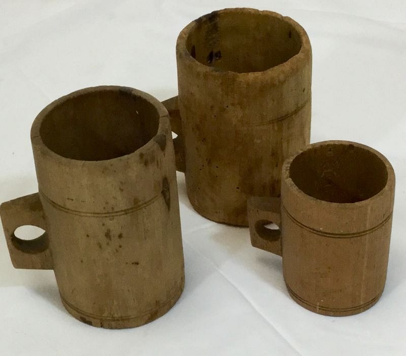 Wooden measuring cups