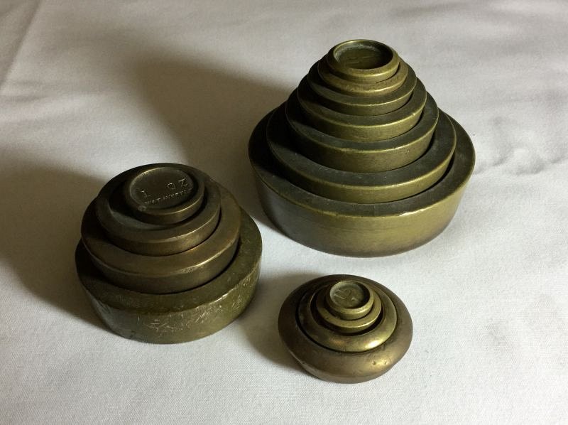 Brass weights