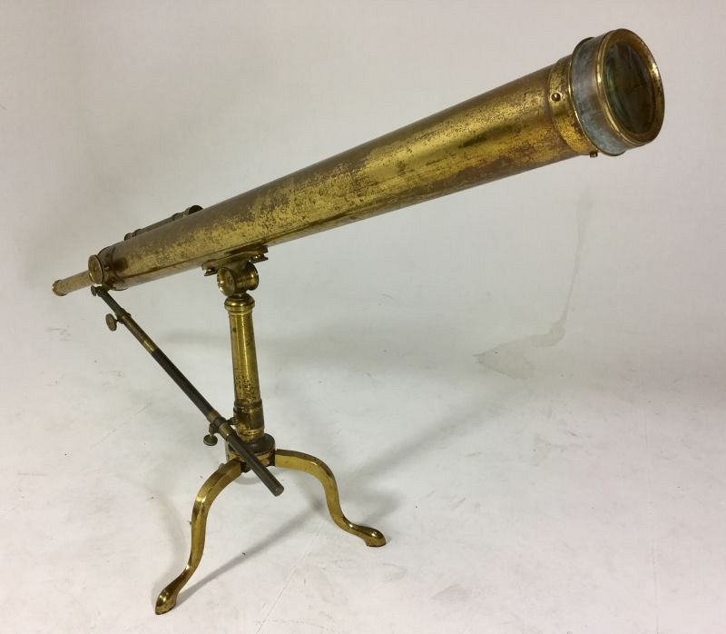 Brass desktop telescope