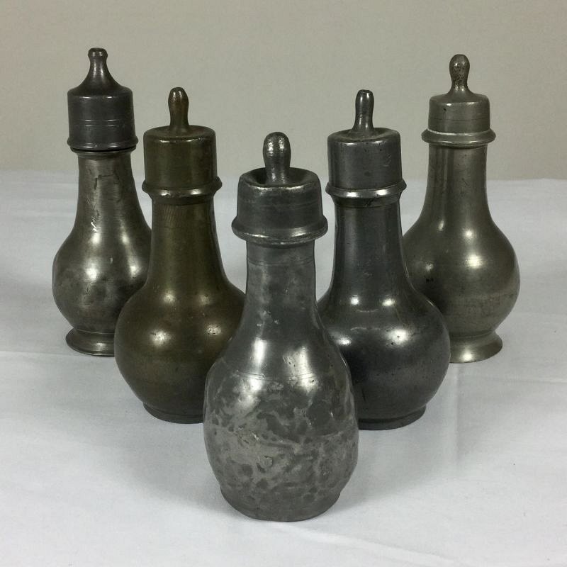 Pewter feeding bottles