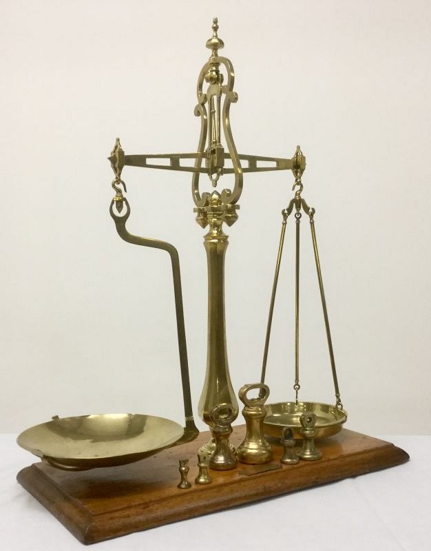 Decorative brass scales