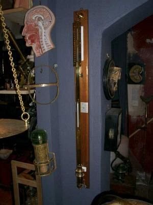 Brass stick barometer 19th-20th century