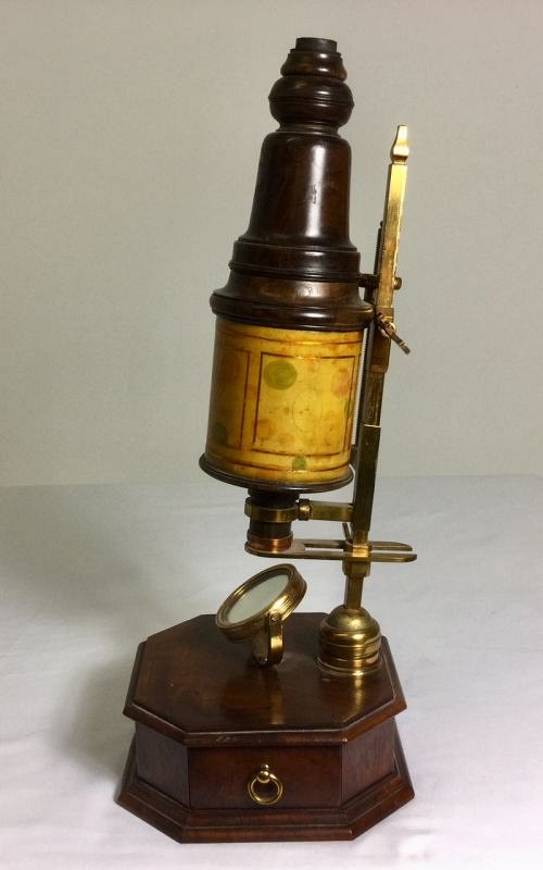 Wooden bodied microscope