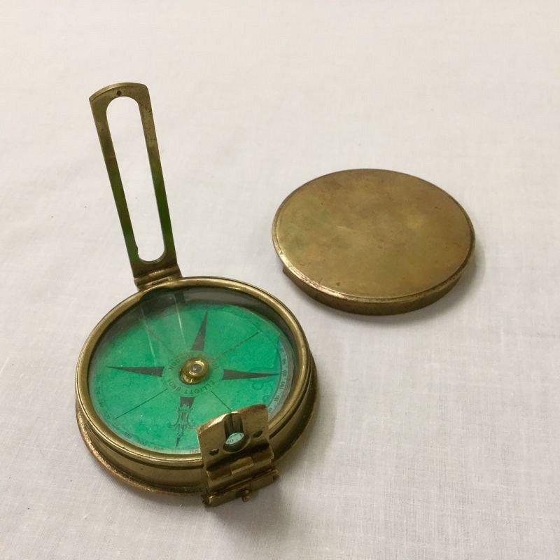 Surveyors Compass in Brass Case