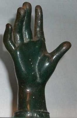 Small cast iron hand 19th c