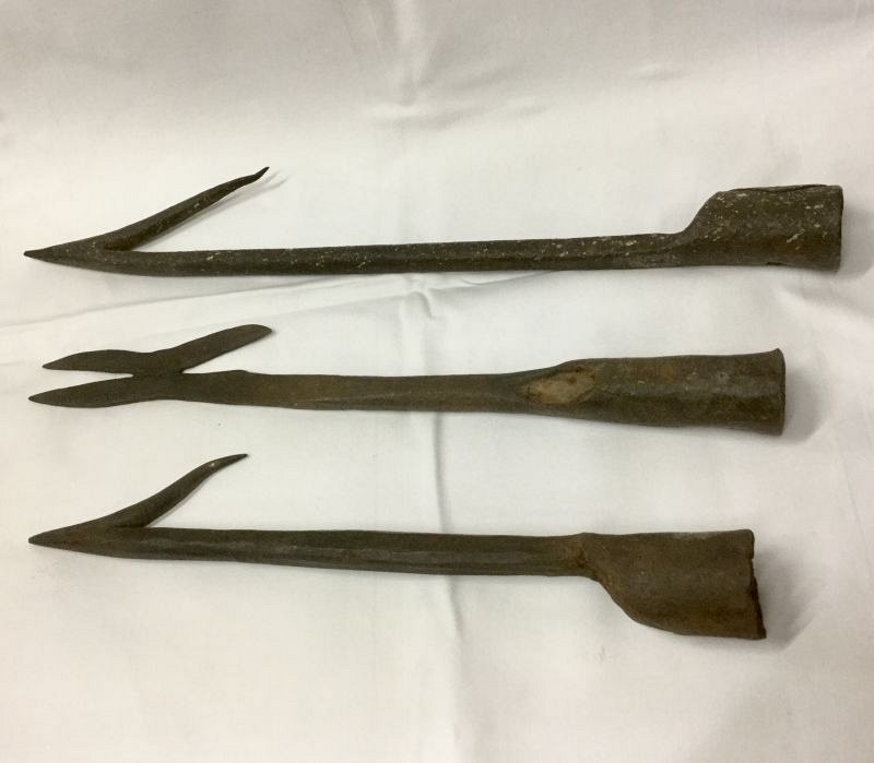 Wrought iron harpoon heads