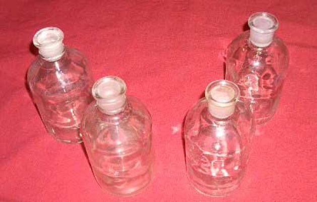 Medium clear bottles