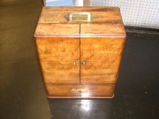 Mahogany Medicine Chest 19th C