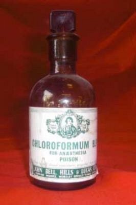 Chloroform Bottle c1890.
