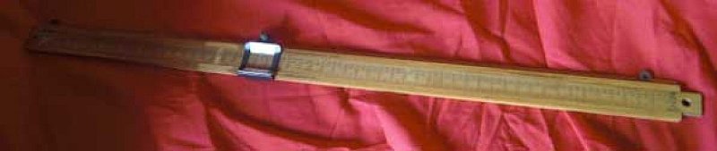 Wooden Slide Rule