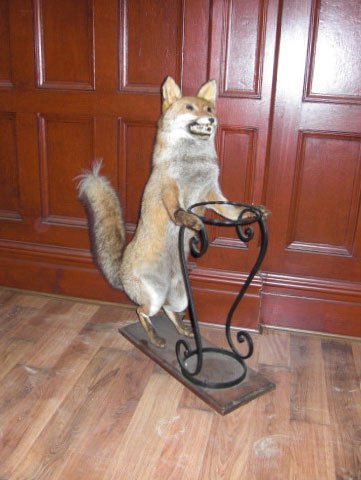 Stuffed Fox Umbrella Stand