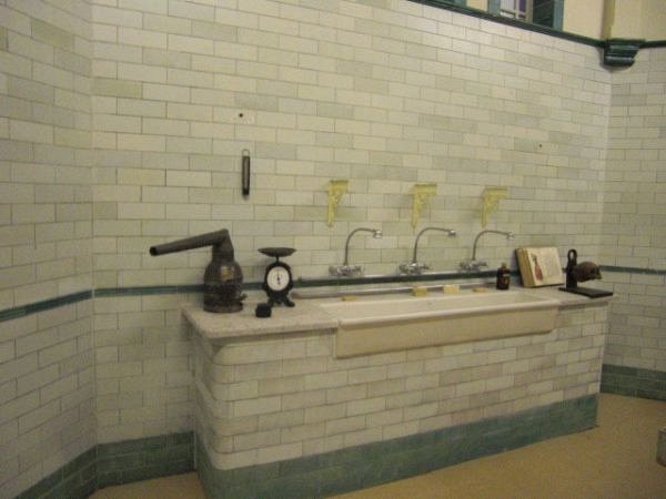 Victorian Operating Theatre with Large Ceramic Basin