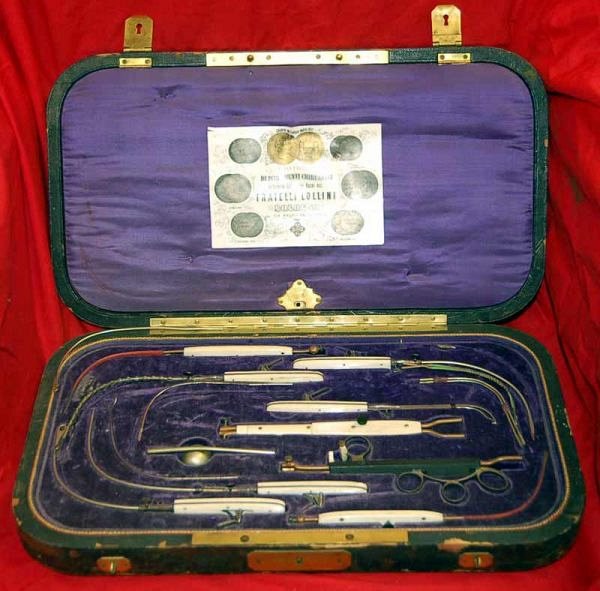 Antique Cautery Medical Set